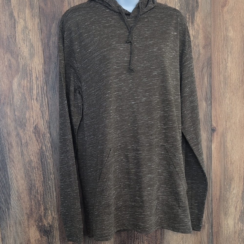 Straight Faded Olive Thin Hoodie XL